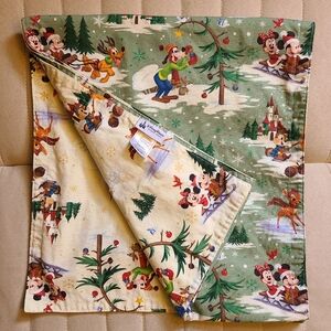 Disney Parks Winter Woodland Mickey and Friends Reversible Holiday Table Runner